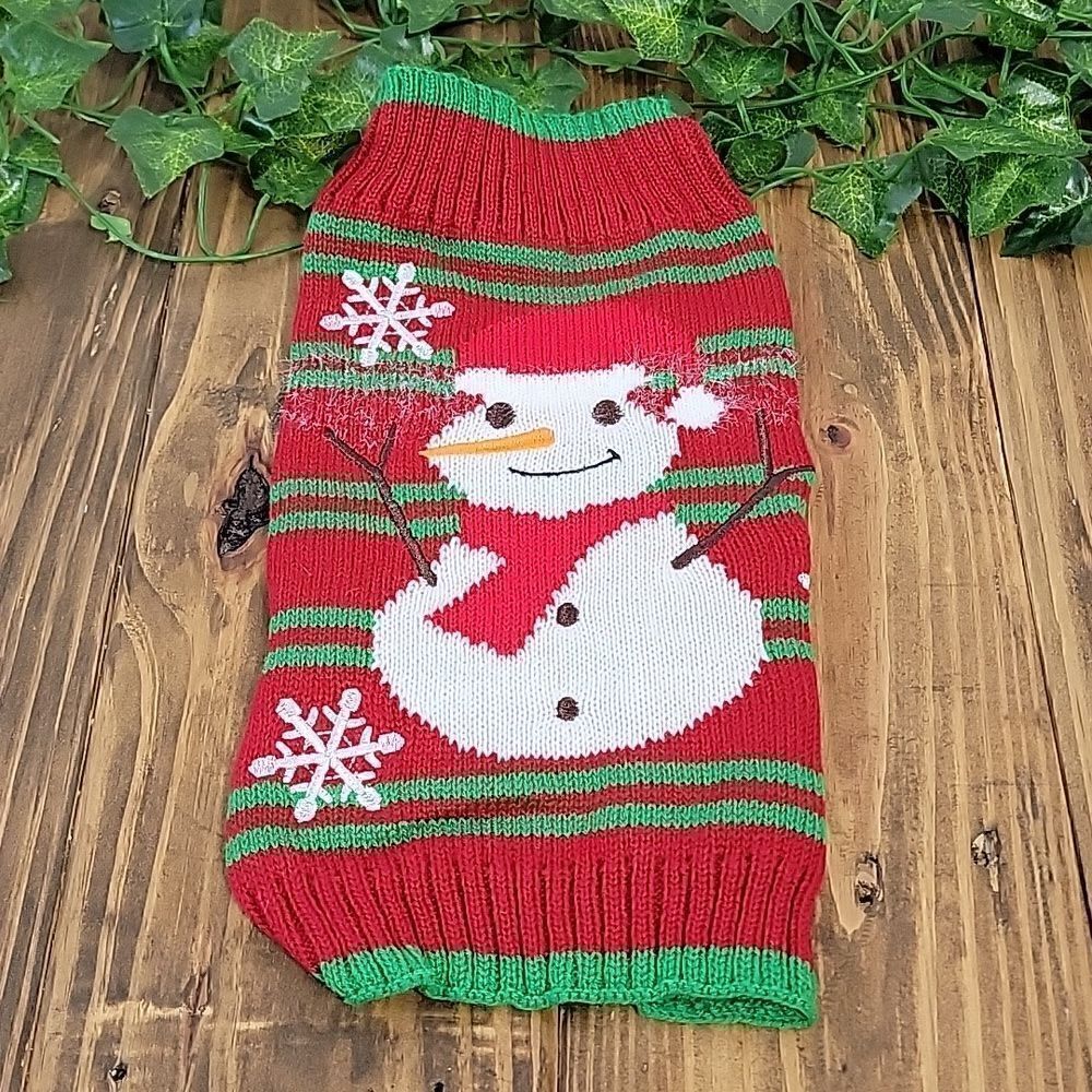 Christmas Snowman Sweater for your Pet. Size Small. NWT